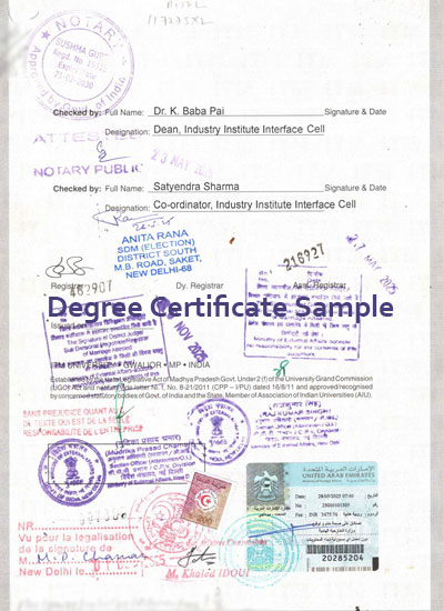 Degree Certificate Attestation