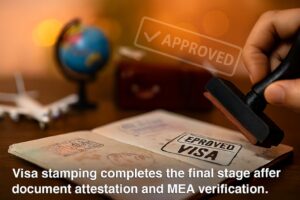 visa stamping procedure