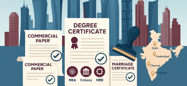 Certificate Attestation for Qatar in Delhi