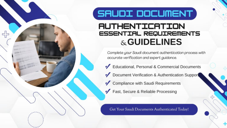 Saudi Embassy Attestation Services